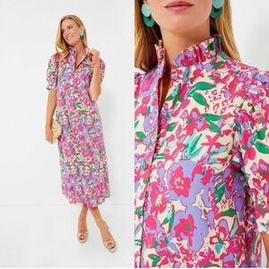 NWOT Tuckernuck Hyacinth House Magenta Floral Louisa Maxi Dress-  Small